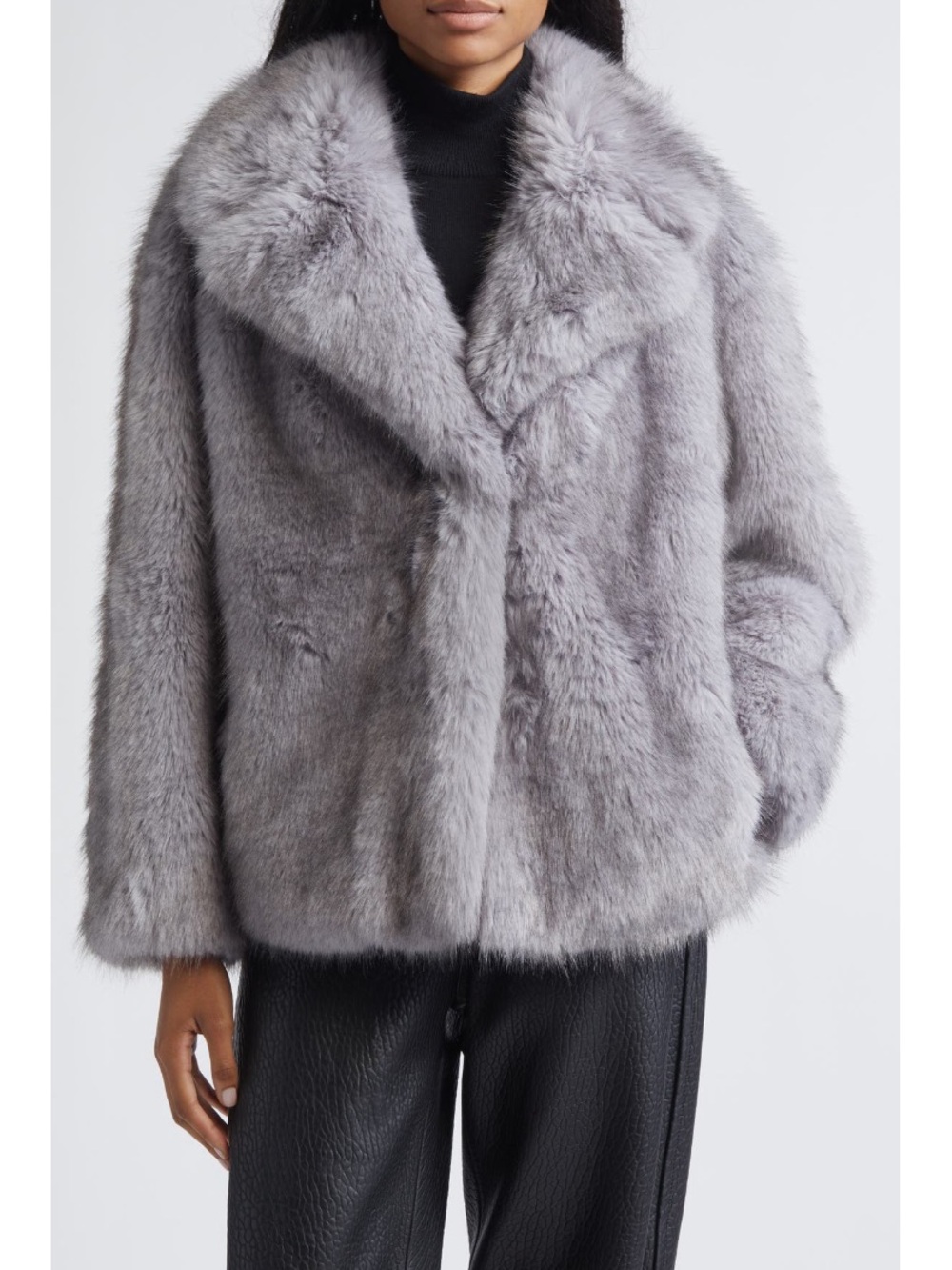 Stand Studio Valentina Faux Fur Jacket, size Small, NWT